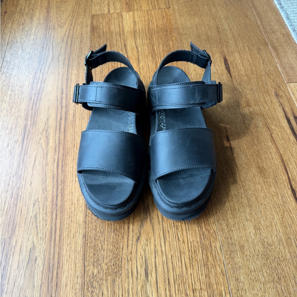 Dr. Martens Voss Black Leather Strap Sandals - Picture 4 of 5